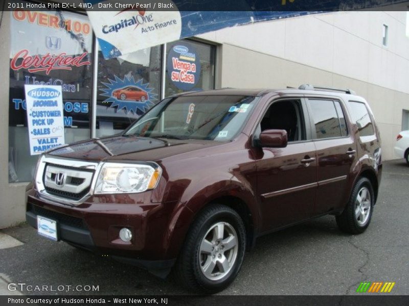 Dark Cherry Pearl / Black 2011 Honda Pilot EX-L 4WD