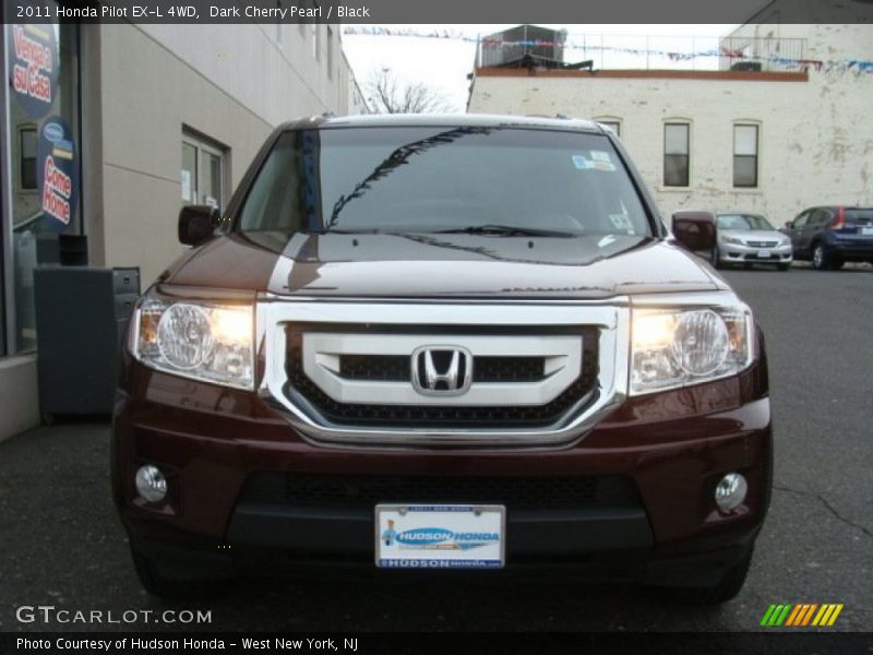 Dark Cherry Pearl / Black 2011 Honda Pilot EX-L 4WD