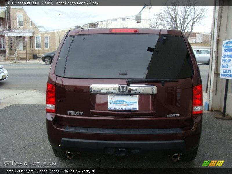 Dark Cherry Pearl / Black 2011 Honda Pilot EX-L 4WD