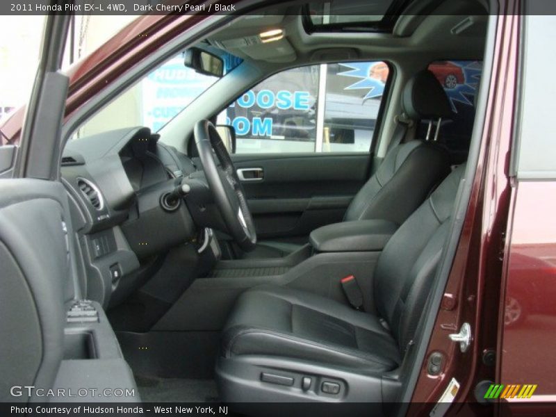 Dark Cherry Pearl / Black 2011 Honda Pilot EX-L 4WD