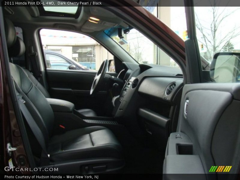 Dark Cherry Pearl / Black 2011 Honda Pilot EX-L 4WD