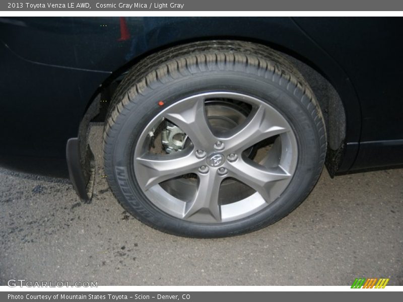 Cosmic Gray Mica / Light Gray 2013 Toyota Venza LE AWD
