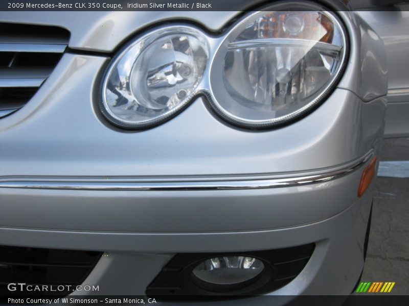 Iridium Silver Metallic / Black 2009 Mercedes-Benz CLK 350 Coupe