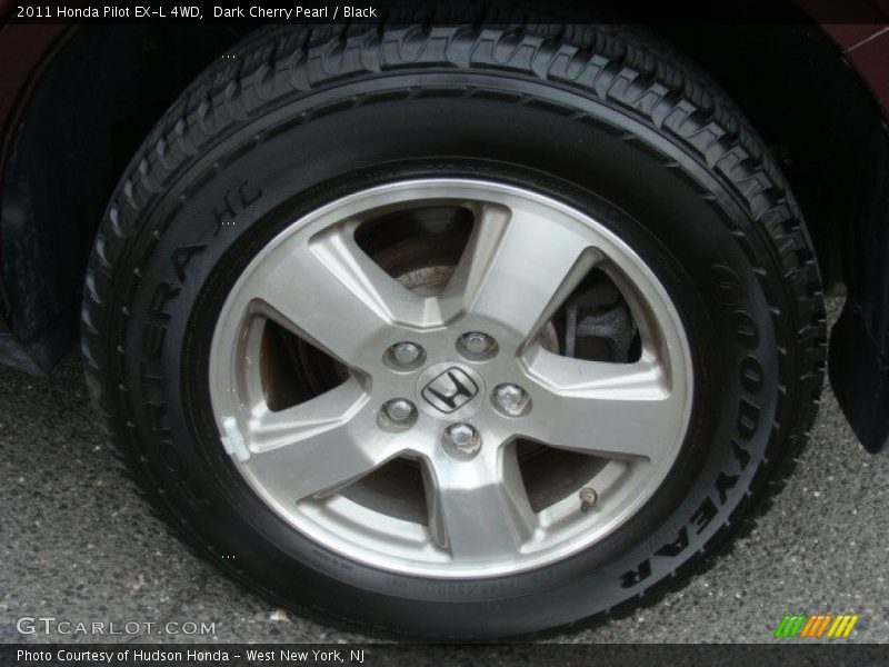 Dark Cherry Pearl / Black 2011 Honda Pilot EX-L 4WD