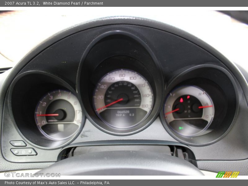 White Diamond Pearl / Parchment 2007 Acura TL 3.2