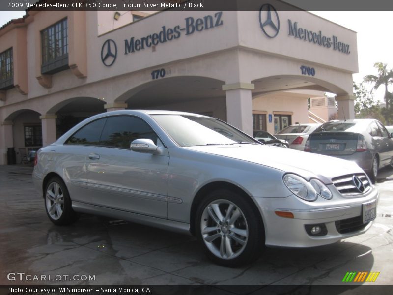 Iridium Silver Metallic / Black 2009 Mercedes-Benz CLK 350 Coupe