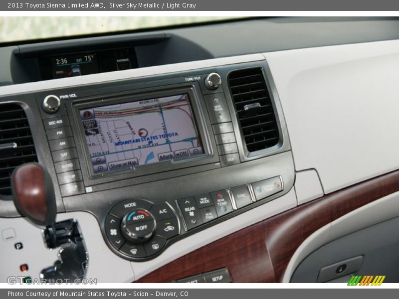 Silver Sky Metallic / Light Gray 2013 Toyota Sienna Limited AWD