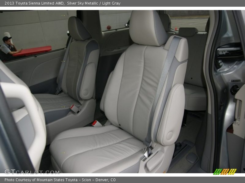 Silver Sky Metallic / Light Gray 2013 Toyota Sienna Limited AWD