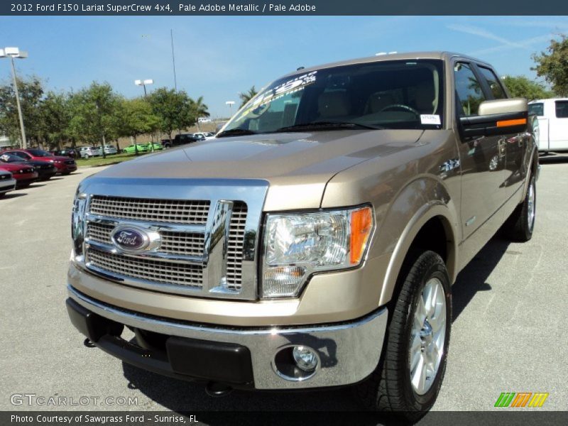 Pale Adobe Metallic / Pale Adobe 2012 Ford F150 Lariat SuperCrew 4x4