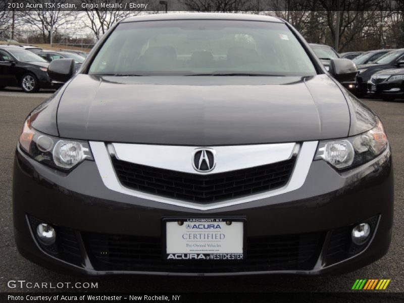 Grigio Metallic / Ebony 2010 Acura TSX Sedan