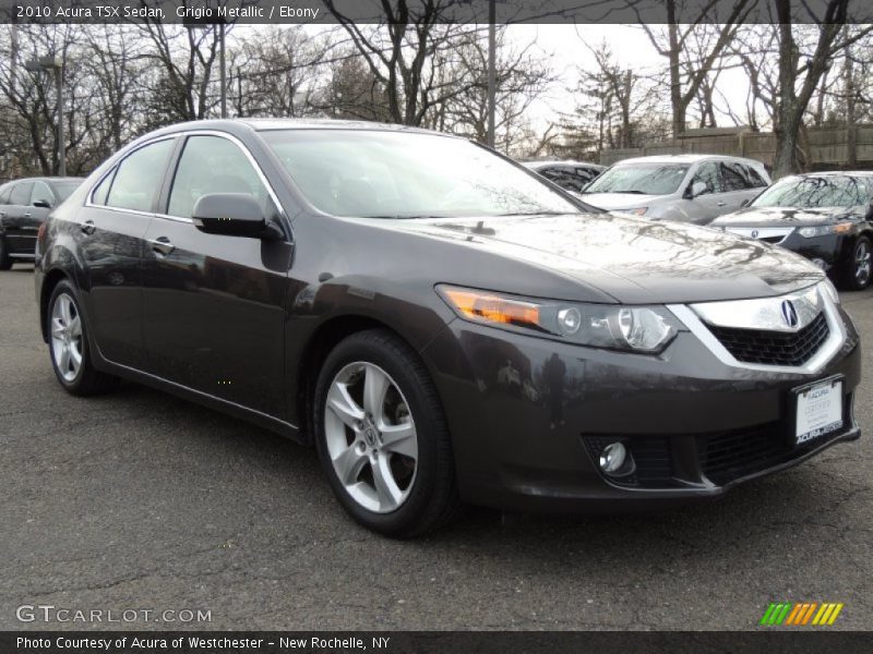 Grigio Metallic / Ebony 2010 Acura TSX Sedan