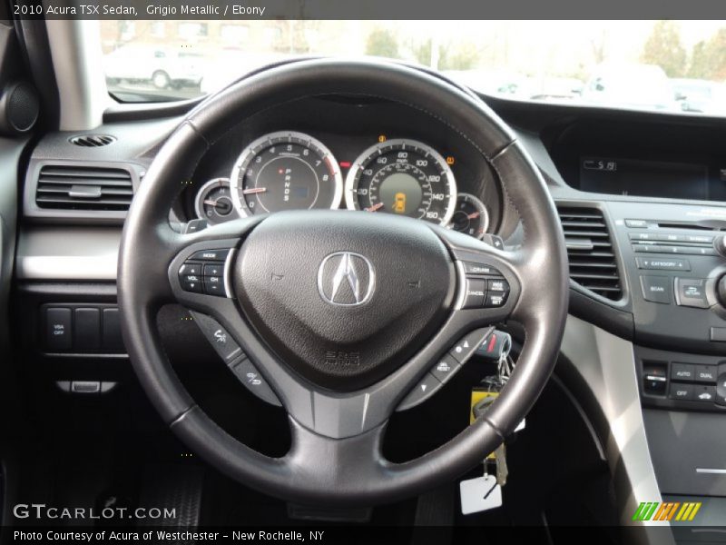 Grigio Metallic / Ebony 2010 Acura TSX Sedan