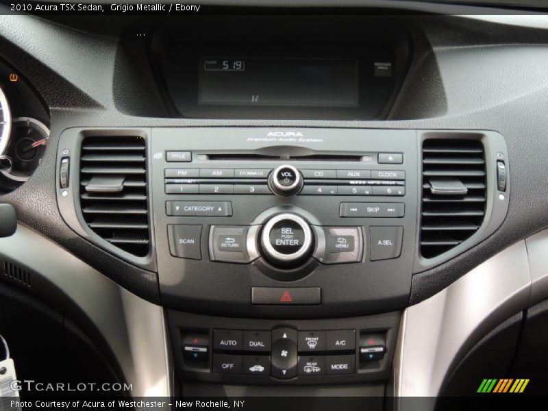 Grigio Metallic / Ebony 2010 Acura TSX Sedan