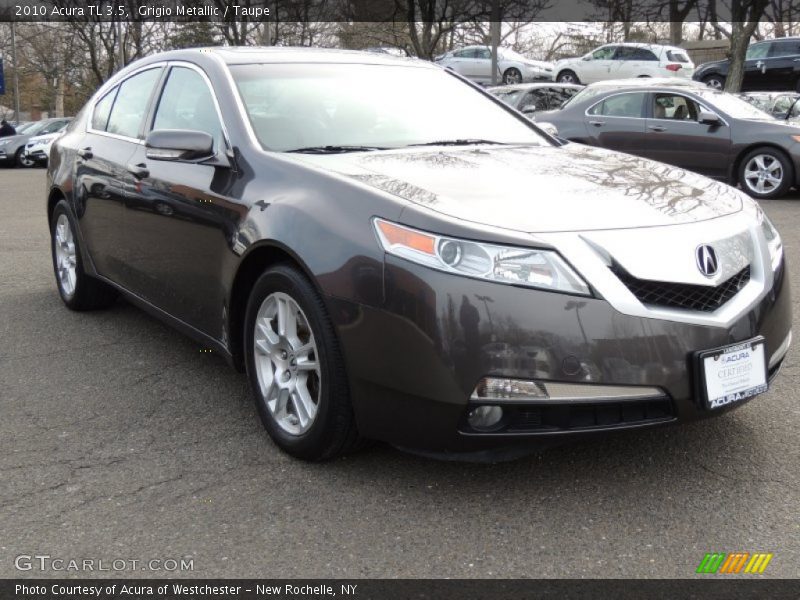 Grigio Metallic / Taupe 2010 Acura TL 3.5