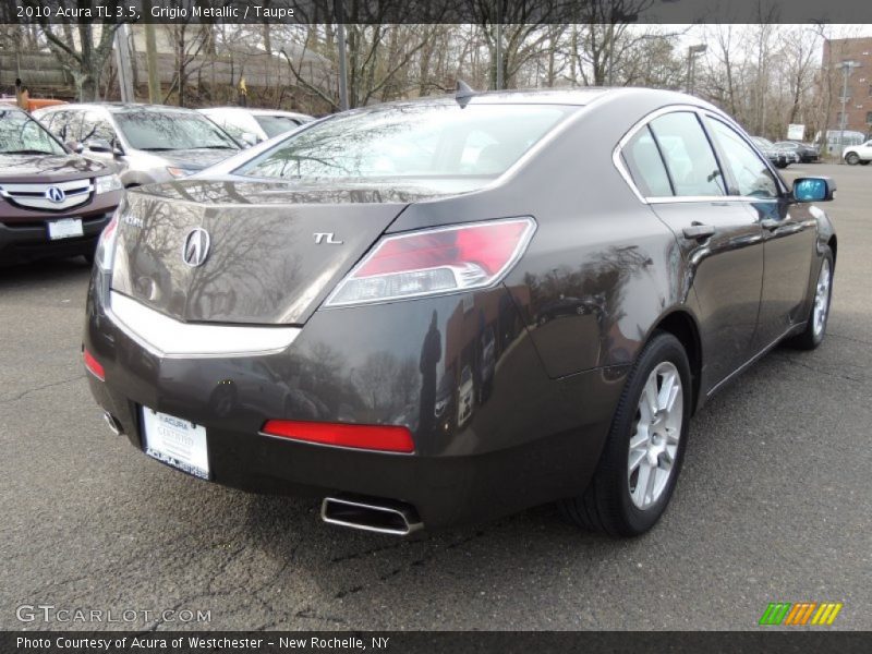 Grigio Metallic / Taupe 2010 Acura TL 3.5