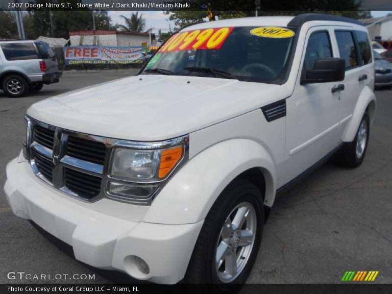 Stone White / Dark Khaki/Medium Khaki 2007 Dodge Nitro SLT
