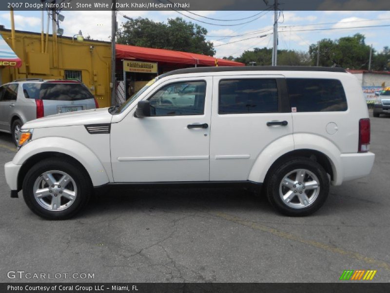 Stone White / Dark Khaki/Medium Khaki 2007 Dodge Nitro SLT