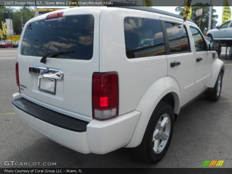 Stone White / Dark Khaki/Medium Khaki 2007 Dodge Nitro SLT