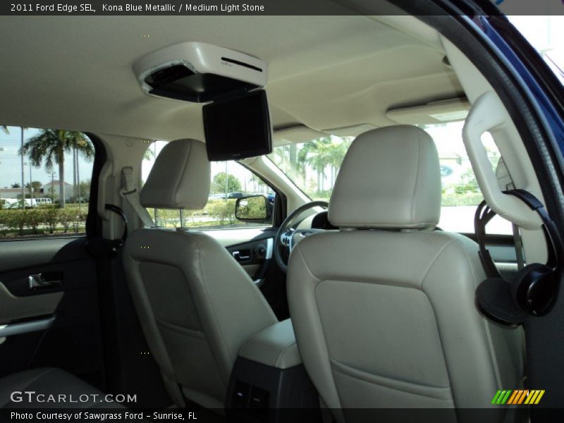 Kona Blue Metallic / Medium Light Stone 2011 Ford Edge SEL