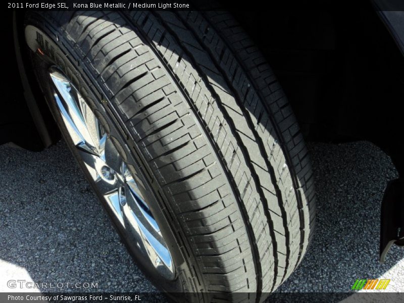 Kona Blue Metallic / Medium Light Stone 2011 Ford Edge SEL