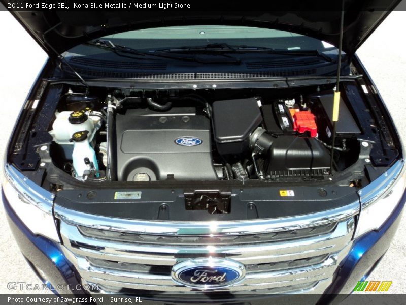 Kona Blue Metallic / Medium Light Stone 2011 Ford Edge SEL