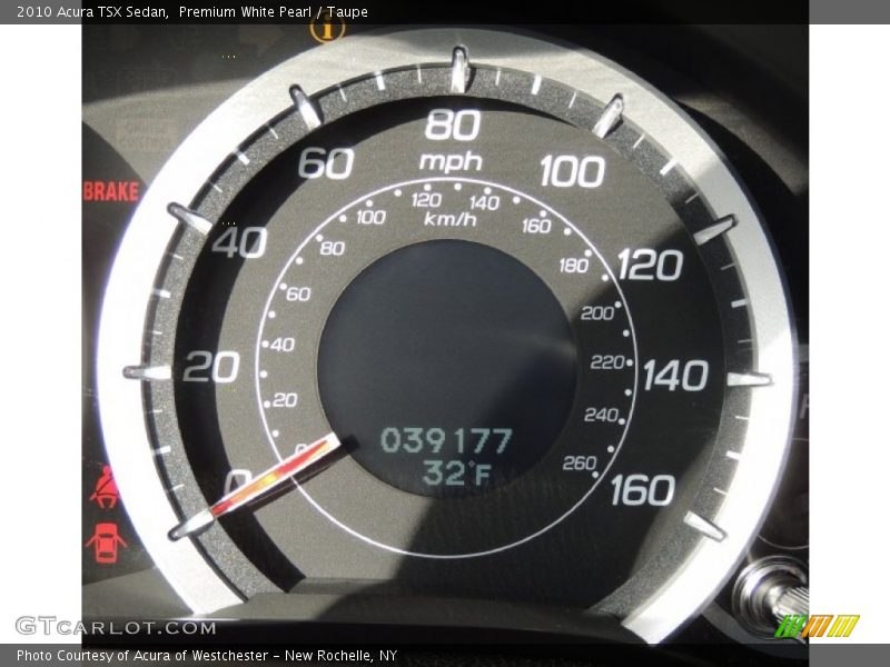 Premium White Pearl / Taupe 2010 Acura TSX Sedan