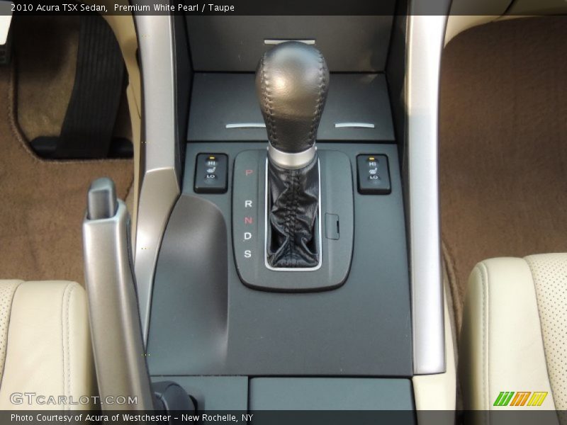 Premium White Pearl / Taupe 2010 Acura TSX Sedan