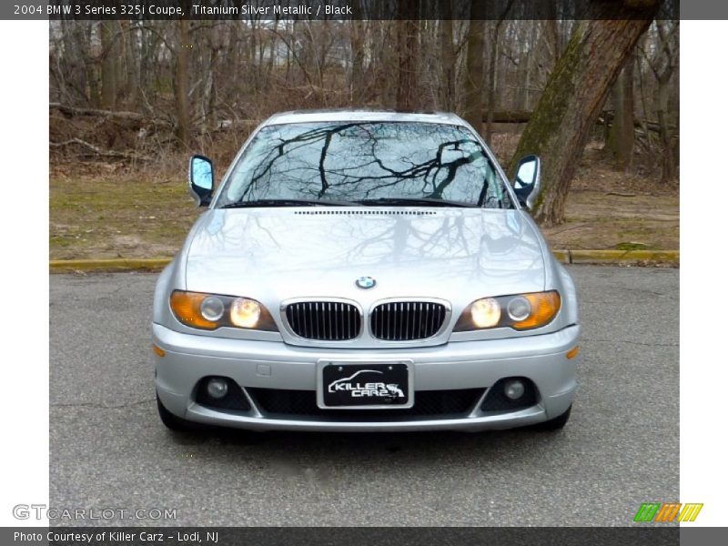 Titanium Silver Metallic / Black 2004 BMW 3 Series 325i Coupe
