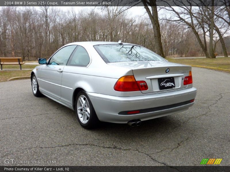 Titanium Silver Metallic / Black 2004 BMW 3 Series 325i Coupe