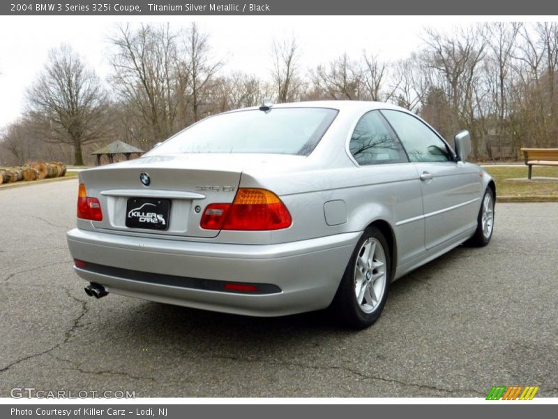 Titanium Silver Metallic / Black 2004 BMW 3 Series 325i Coupe