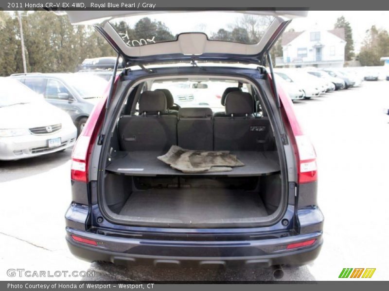 Royal Blue Pearl / Gray 2011 Honda CR-V EX 4WD