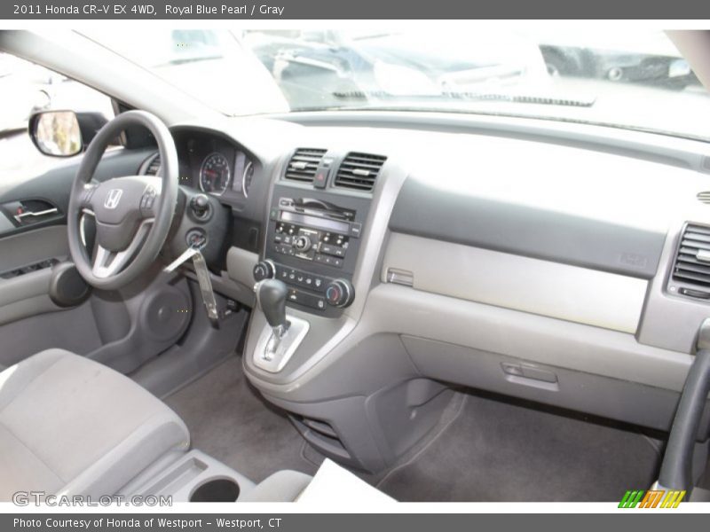 Royal Blue Pearl / Gray 2011 Honda CR-V EX 4WD