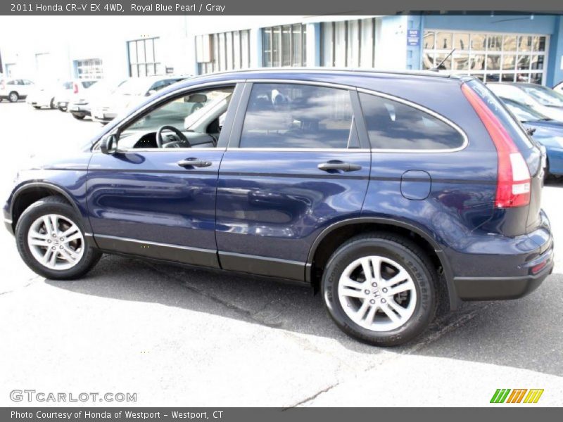 Royal Blue Pearl / Gray 2011 Honda CR-V EX 4WD