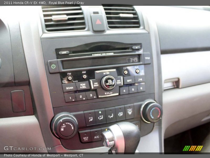 Royal Blue Pearl / Gray 2011 Honda CR-V EX 4WD