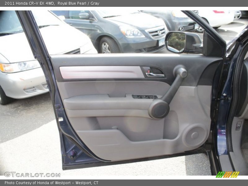Royal Blue Pearl / Gray 2011 Honda CR-V EX 4WD