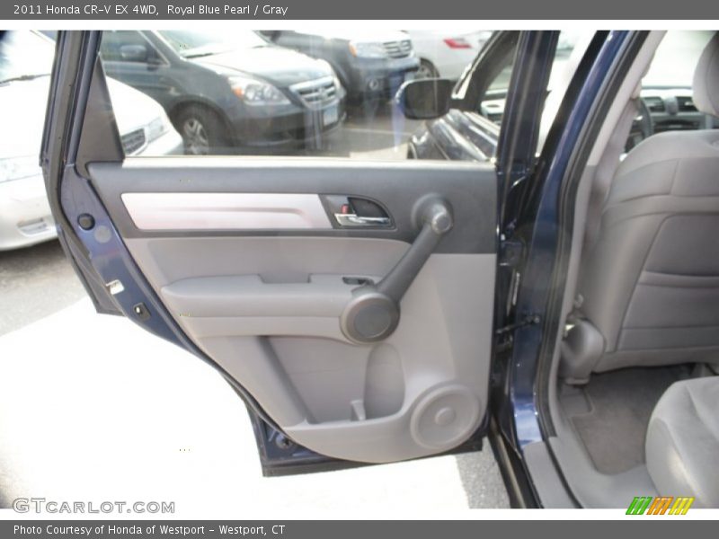Royal Blue Pearl / Gray 2011 Honda CR-V EX 4WD