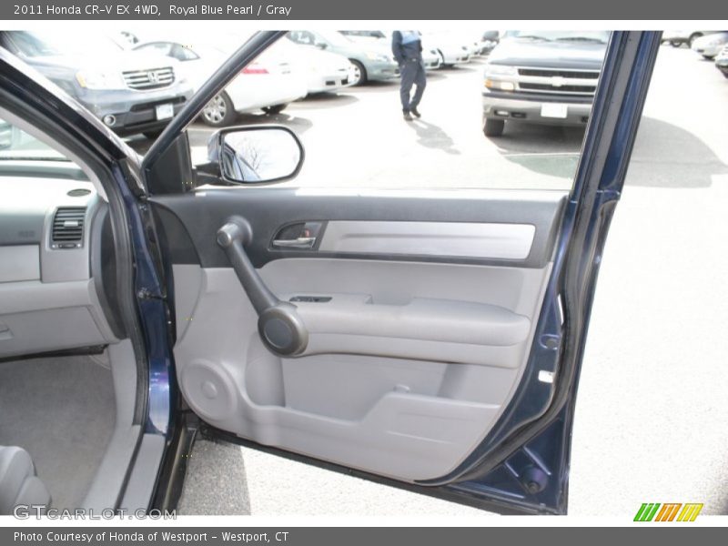 Royal Blue Pearl / Gray 2011 Honda CR-V EX 4WD