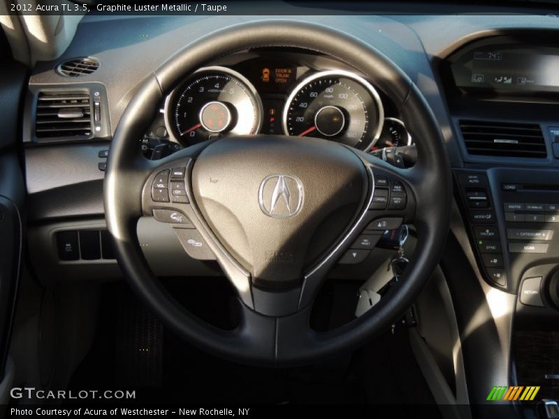 Graphite Luster Metallic / Taupe 2012 Acura TL 3.5
