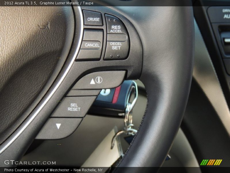 Graphite Luster Metallic / Taupe 2012 Acura TL 3.5