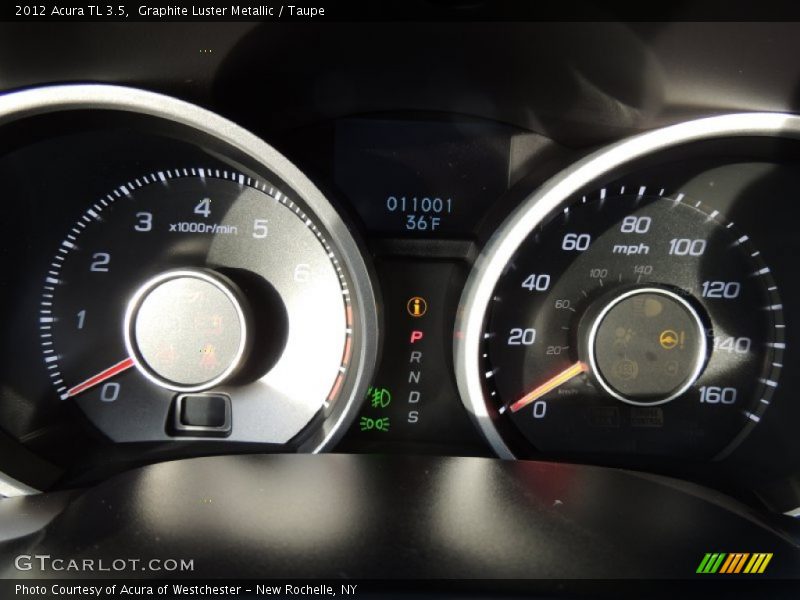 Graphite Luster Metallic / Taupe 2012 Acura TL 3.5
