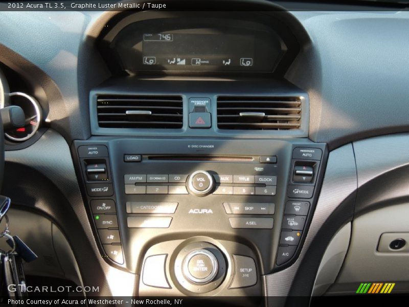 Graphite Luster Metallic / Taupe 2012 Acura TL 3.5