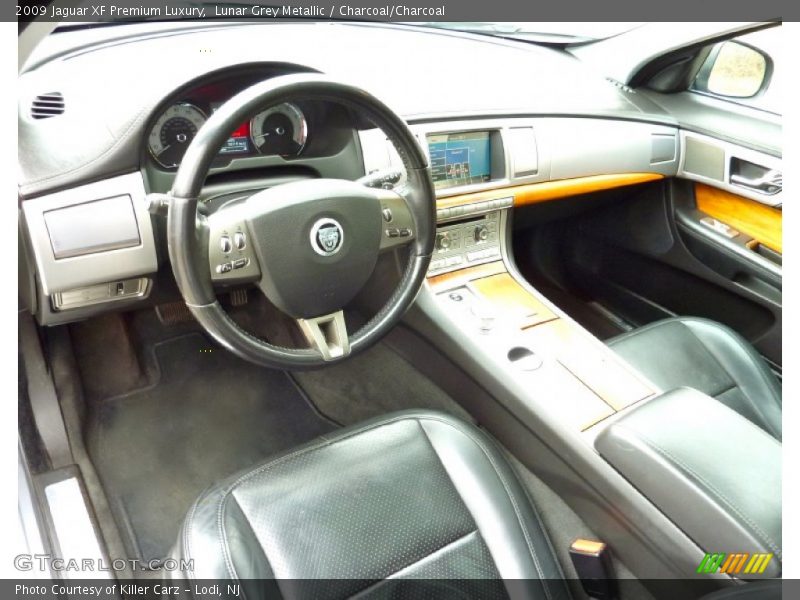 Lunar Grey Metallic / Charcoal/Charcoal 2009 Jaguar XF Premium Luxury