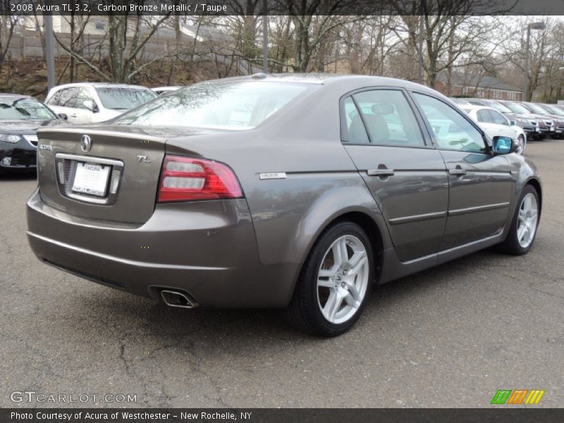 Carbon Bronze Metallic / Taupe 2008 Acura TL 3.2