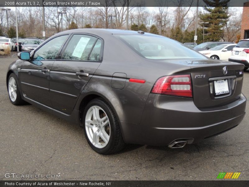 Carbon Bronze Metallic / Taupe 2008 Acura TL 3.2