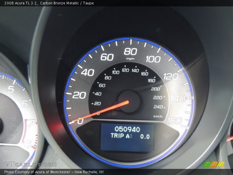 Carbon Bronze Metallic / Taupe 2008 Acura TL 3.2