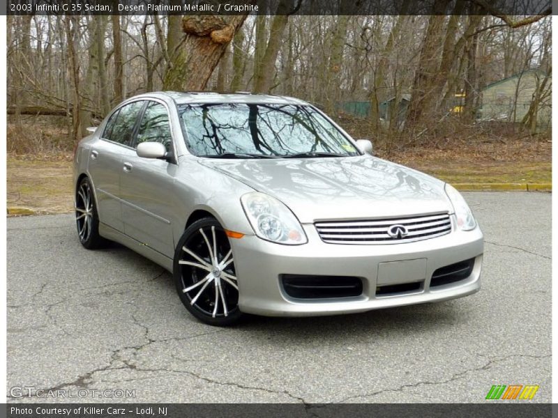 Desert Platinum Metallic / Graphite 2003 Infiniti G 35 Sedan