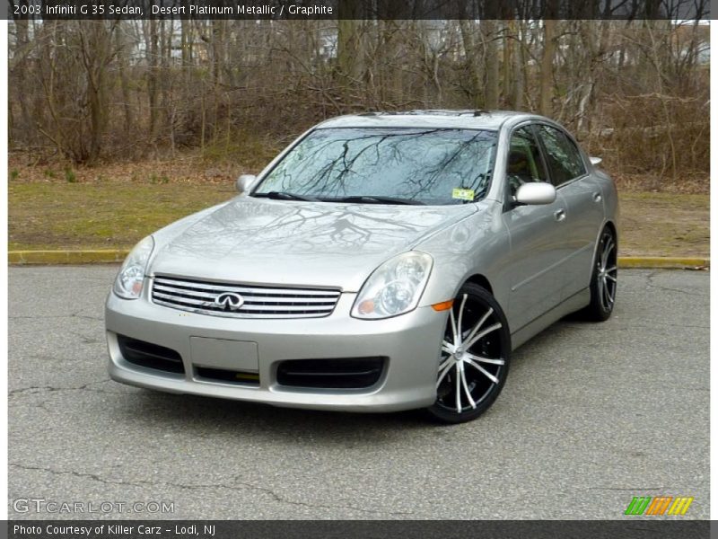 Desert Platinum Metallic / Graphite 2003 Infiniti G 35 Sedan