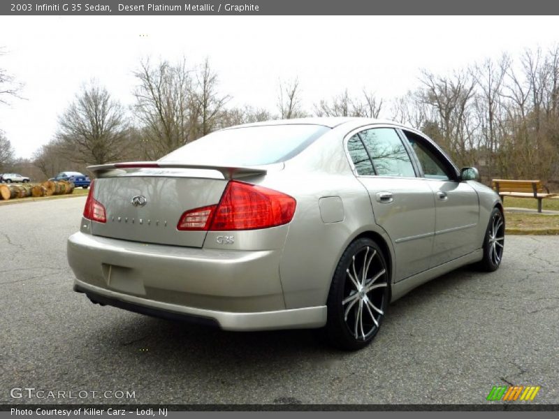 Desert Platinum Metallic / Graphite 2003 Infiniti G 35 Sedan