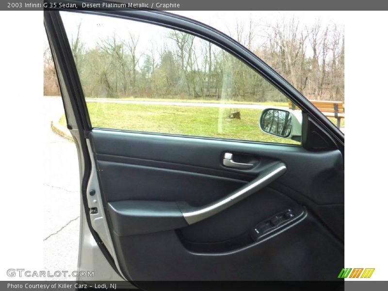 Desert Platinum Metallic / Graphite 2003 Infiniti G 35 Sedan