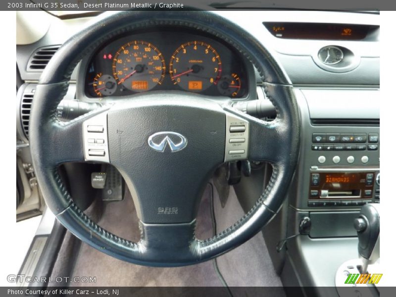Desert Platinum Metallic / Graphite 2003 Infiniti G 35 Sedan